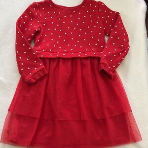 Red Hearts Carters 5T dress